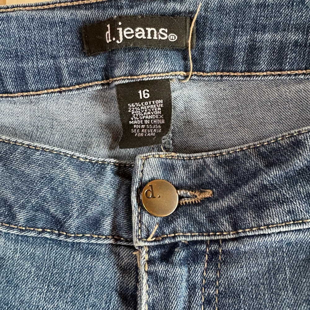 d. jeans High-Rise Medium Blue Denim Jeans